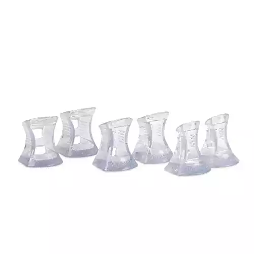 Solemates High Heel Protectors: 3 Sizes STOPPERS for Outdoor Weddings, Events Protecting Heels in Grass, Gravel, Bricks, and Cracks (Narrow, Classic, Wide) - Crystal Clear