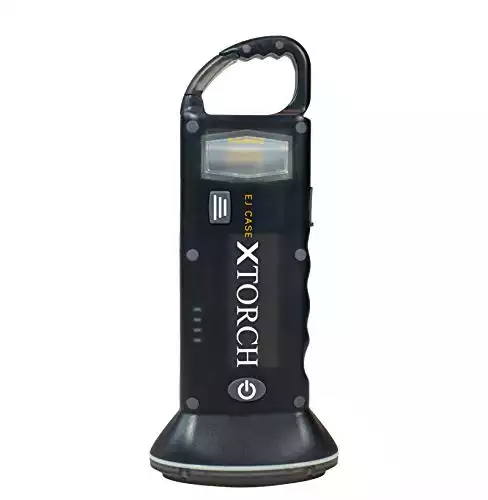 XTorch Led Rechargeable Flashlight, Portable Solar Charger - Camping Lantern Flashlight, Solar Lanterns for Power Outages - Hiking Accessories, Solar Emergency Flashlight