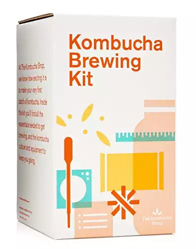 The Kombucha Shop Kombucha Starter Kit - 1 Gallon Brewing Kit Includes All The Essentials Required for Brewing Kombucha At Home