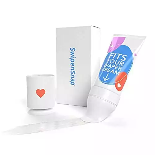 SwipenSnap "As Seen On Shark Tank" US Patented One Hand Diaper Cream Applicator [Fits Most Diaper Creams]