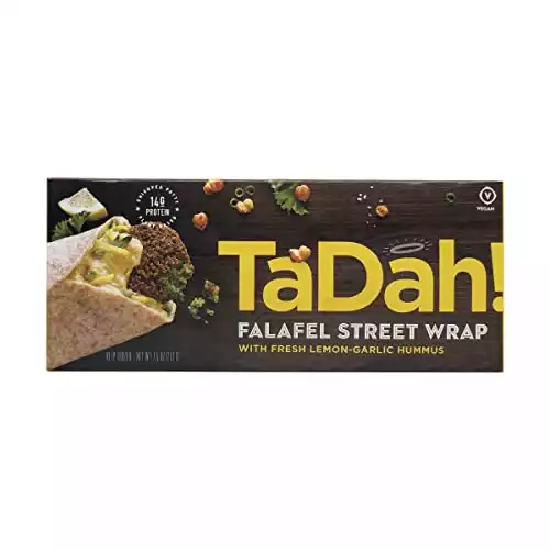 Tadah, Falafel Wrap Lemony Garlic Hummus, 7.5 Ounce