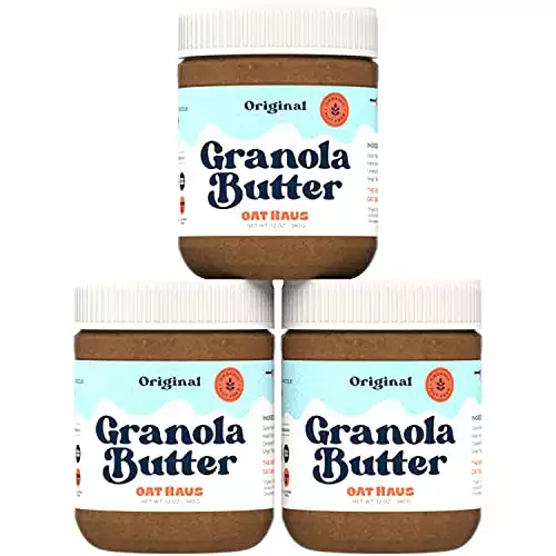 Oat Haus Organic Original Granola Butter | Peanut-free, Almond (Tree-Nut) Free, & School-Safe (Top 8 Allergen Free) | Sunflower Seed & Cookie Butter Alternative | 12 oz (Pack of 3)