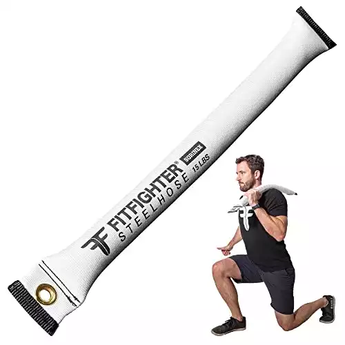 FitFighter Steelhose | 15 lb. Weight | Ideal Anywhere: Indoor, Outdoor, Home Gym | Total Body Workout | 5 Tools in One: Dumbbell, Kettlebell, Sandbag, Med Ball, and Sledge