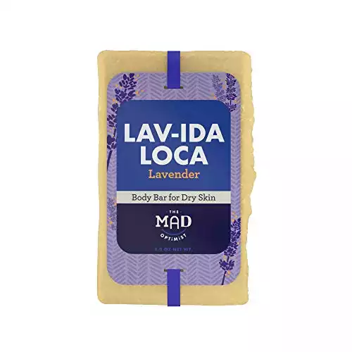 The Mad Optimist Lav-ida Loca - Lavender Bar Soap for Dry Skin, 4 Ounce Bar