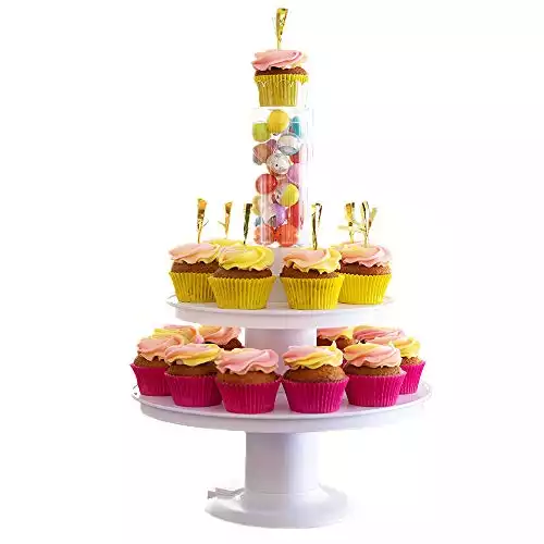 Surprise Cake - 2 in 1 Popping Cake and Cupcake Stand - Pull-Ring Surprise