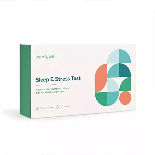 Everlywell Sleep & Stress Test - at-Home Collection Kit - Accurate Results from CLIA-Certified Lab Within Days - Ages 18+