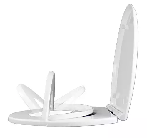 AS SEEN ON SHARK TANK - E-Z-PEE-Z New Design Child Potty Training Toilet Seat / Regular Adult-Size Elongated Toilet Seat Converts To A Child-Size Seat With A Simple Flip Of The Lid