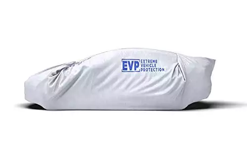 EVP Extreme Vehicle Protection Car Cover - Fully Protects Against Flooding & Strong Winds - Floodproof/Windproof/Dustproof/Scratch Resistant Carport - Medium (12’ x 24’)