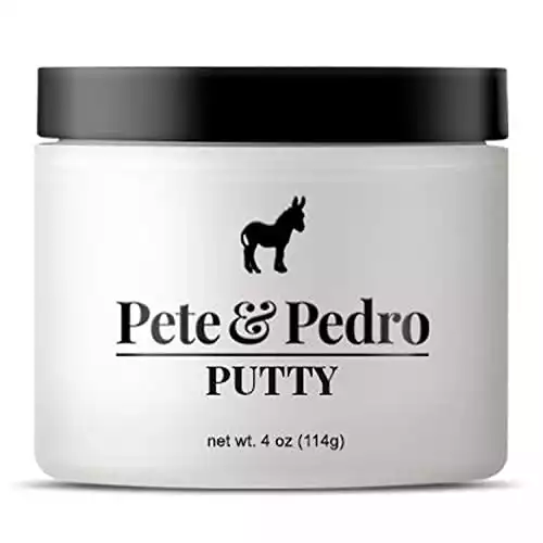 Pete & Pedro PUTTY - Hair Putty for Men | Strong Hold and Matte Finish, Low Shine Hair Clay | As Seen on Shark Tank, 4 oz.