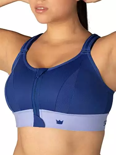 SHEFIT Ultimate Sports Bra for Women, High Impact Sports Bra, Sapphire Blue, 5X (5 Luxe)