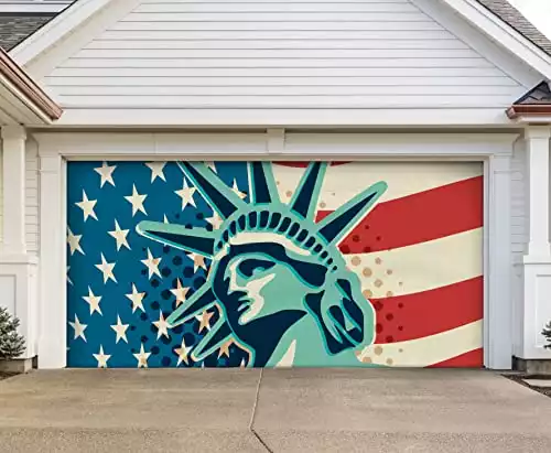 Garage Celebrations 2-Car Door Cover Banner Decoration – Land That I Love (7'H x 16'W)