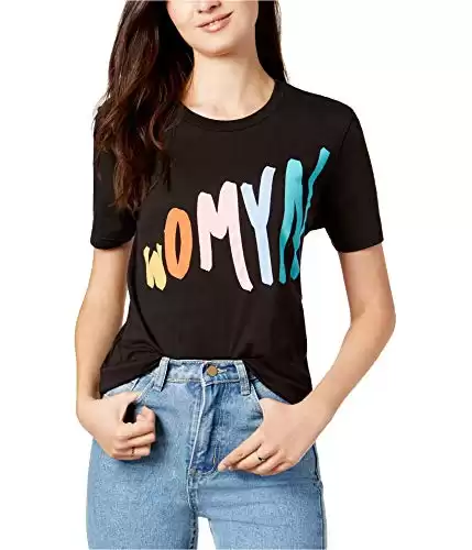 The Style Club Womens Womyn Graphic T-Shirt