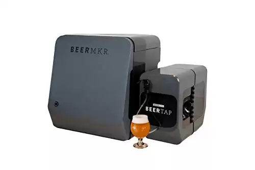 BEERMKR: Automated All-Grain Beer Brewing Machine + BEERTAP. Easy Setup. Custom Craft Beer Maker.
