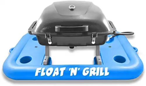 FLOAT'N'GRILL PORTABLE PROPANE GRILL MADE IN USA (Blue)