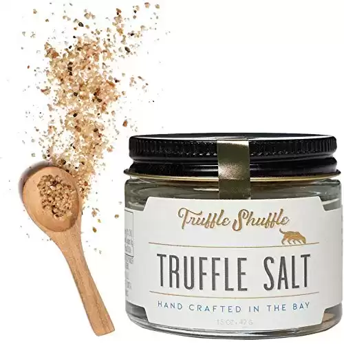 TRUFFLE SHUFFLE Balinese Truffle Salt, Handcrafted Sea Salt, French Black Summer Truffles, 1.5oz