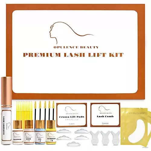 UPGRADED Opulence Beauty Premium Lash Lift Kit, Eyelash lift Kit, Lashes Perm Kit,Professional Semi-Permanent Curling Perming Wave Suitable For Salon
