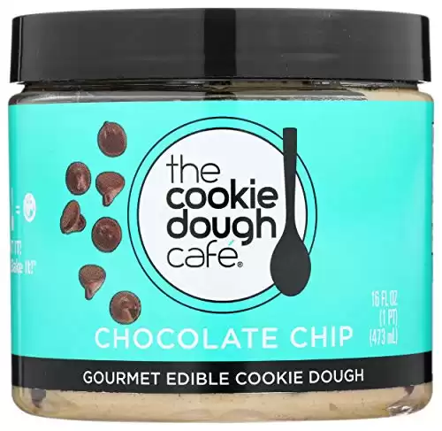 The Cookie Dough Cafe Gourmet Edible Cookie Dough, Chocolate Chip, 16 Fl Oz (Pack of 8)