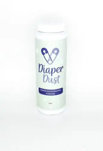 Diaper Dust - Diaper Deodorizing Powder (2ct) | With Activated Charcoal, UNSCENTED, No need for a pail, No more plastic bags, Portable