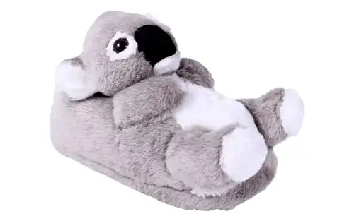 Happy Feet Slippers Koala Animal Slippers for Adults and Kids, Cozy and Comfortable, As Seen on Shark Tank (Large)