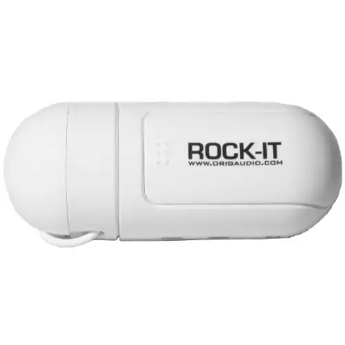 OrigAudio Rock-IT 2.0 Portable Vibration Speaker with Standard 3.5mm Jack. Model ROCK-IT-WH