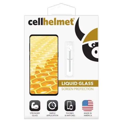 cellhelmet Liquid Glass Screen Protector | Scratch & Shatter Resistant Nano Protection | Universal for iPhone, Galaxy, Smart Watches | Improved Glass Strength | 3rd Party Tested | Seen on Shark Ta...