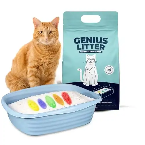 Genius Cat Litter with 5-Color Health Indicator