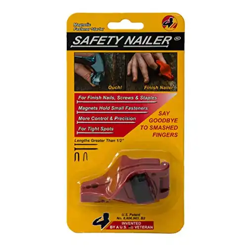 Safety Nailer Mini- For Finish Nails, Small Screws, and Staples