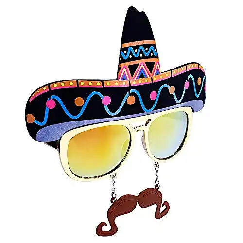 Sun Staches Sombrero Sunglasses