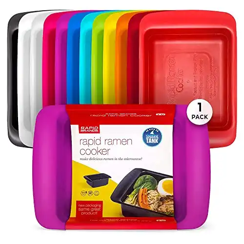 Rapid Ramen Cooker | Microwavable Cookware for Instant Ramen | BPA Free and Dishwasher Safe | Perfect for Dorm, Small Kitchen or Office | Purple