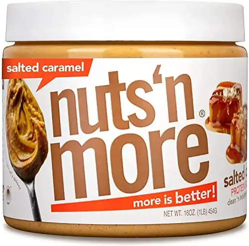 Nuts N More, Peanut Butter Salted Caramel, 16 Ounce