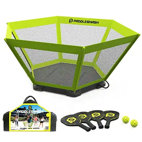 PaddleSmash – Includes 4 Pickball Paddles, 2 Balls, and Case