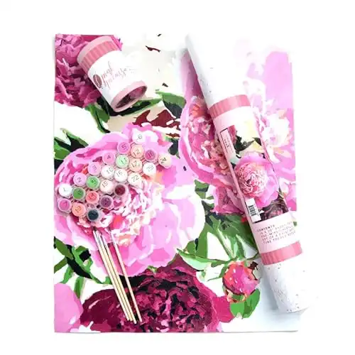 Pink Picasso Kits - Botanical Floral Paint by Number