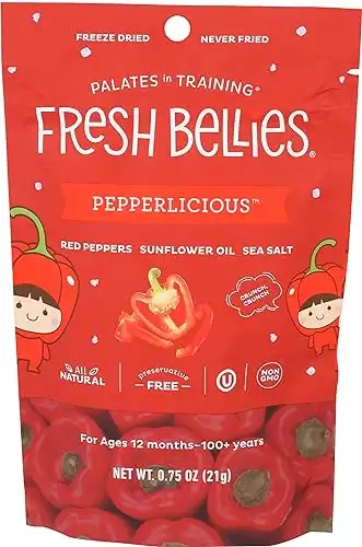 Fresh Bellies, Snack Toddler Pepperlicious Red Pepper, 0.75 Ounce